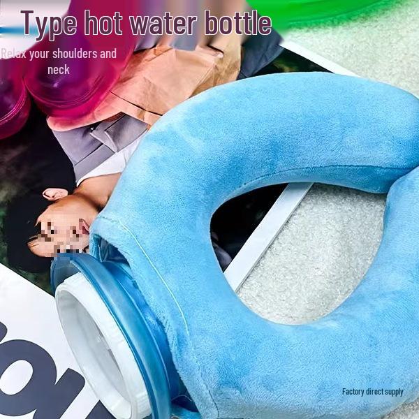 U-Shaped Hot/Cold Compress Pillow for Neck and Shoulder