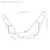 Universal Double Hammock Stand Only - 550-Pound Capacity - Heavy-Duty Outdoor Hammock Stand for 9 to 14 Foot Hammocks - Black