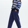 UNIQLO Solid Color Corduroy Loose Casual Pants Unisex bottoms Dark-Blue 458270-68