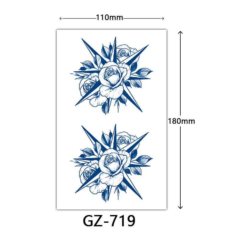 Autocolante Tatuaj cu Suc, Autocolante Tatuaj Herbal, Autocolante Tatuaj Semi-Permanent cu Litere Engleze Tatuaj