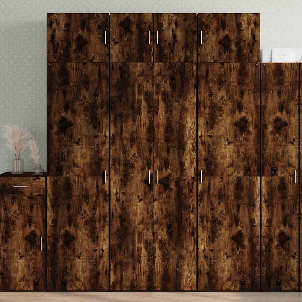 Tall Cabinet Smoked Oak 70x42.5x225 Cm Particleboard