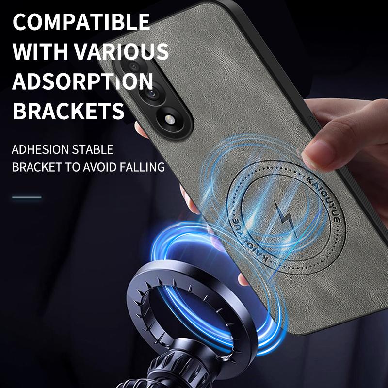For OnePlus Ace 5 Racing/Ace 5 Pro/Ace 5 Ultra Case Simple Stylish Magnetic Suction Luxury Leather Skin-friendly Anti-drop Cover