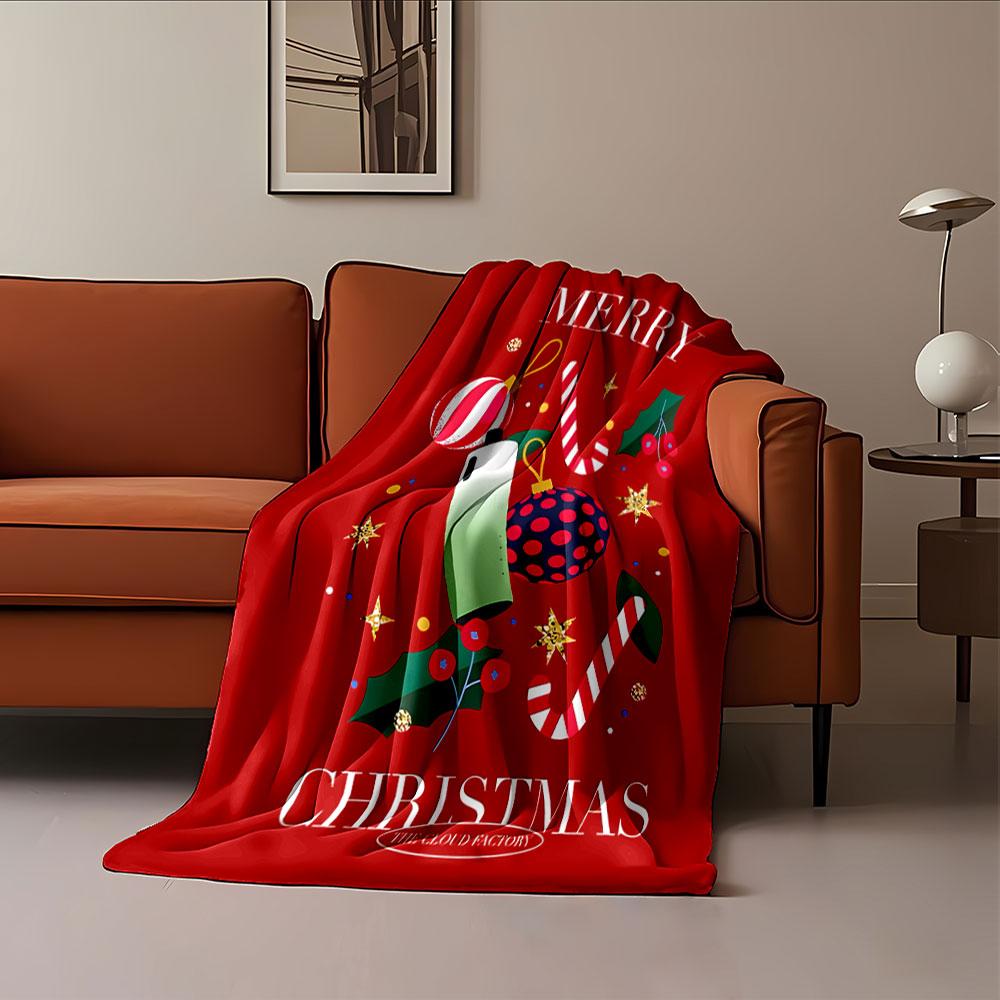 Festive Christmas Design Blanket for all seasons blanket lunch break throw gift