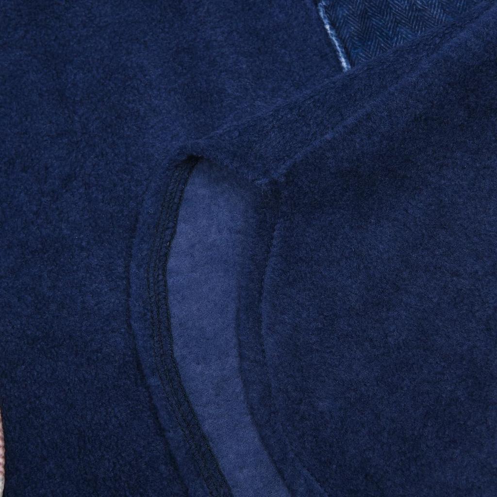 Apron Patchwork Apron 236654 Blue [Kusuguru Japan] M-L