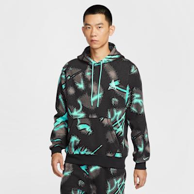Nike Club Sweatshirts Men s Bleached Blue Green Hooded Moderate Regula L