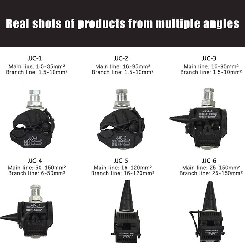 1Pc Insulation Piercing Connector 1Kv No Peeling Piercing Clamp High Low Voltage Cable Splitter Insulation Piercing Connector