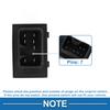 Power Window Switch No.935802S000 Passenger Side Window Control Switch for Hyundai Tucson 2010-2015 Black