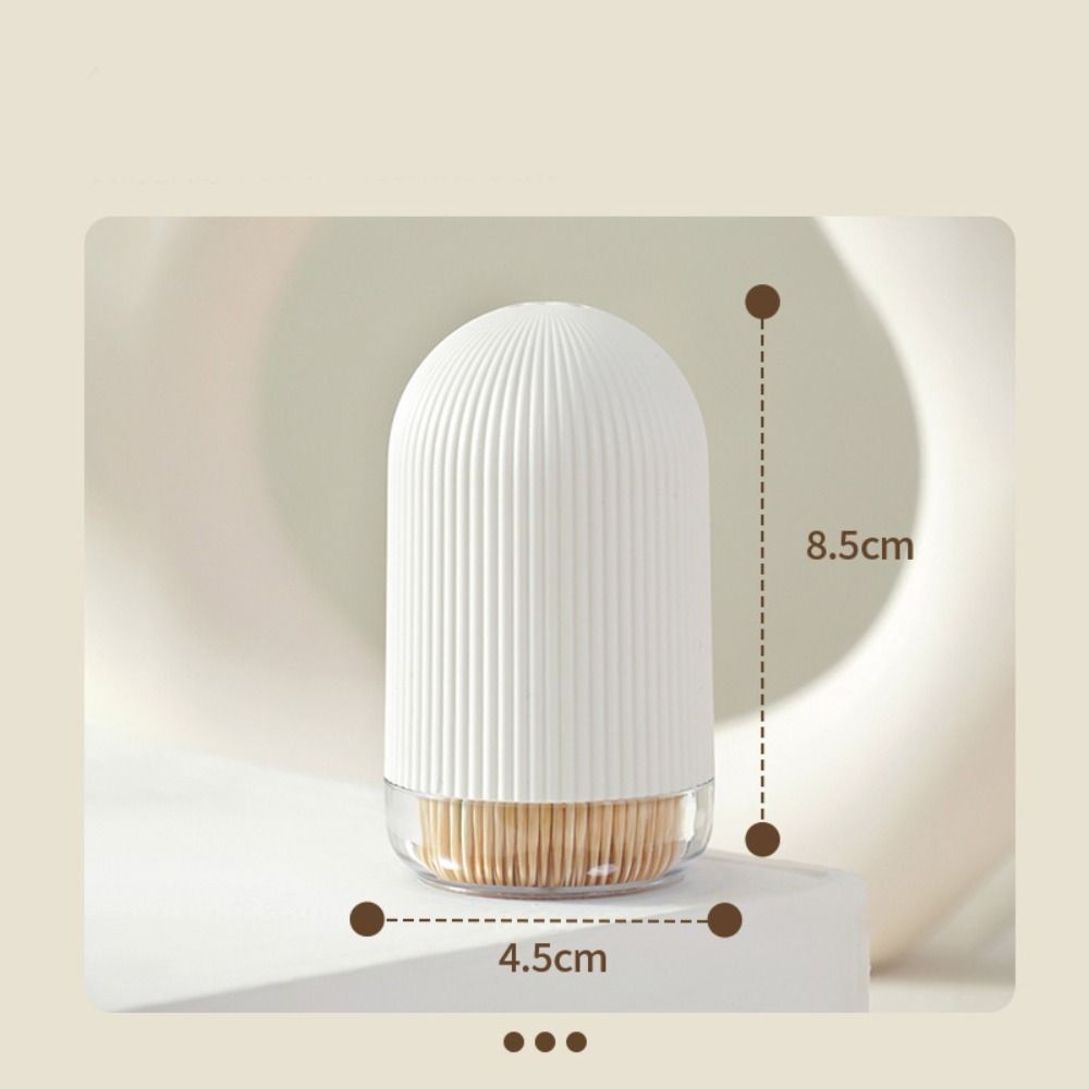Round Edges Toothpick Dispenser Visiable Toothpick Box New Toothpick Holder  Home