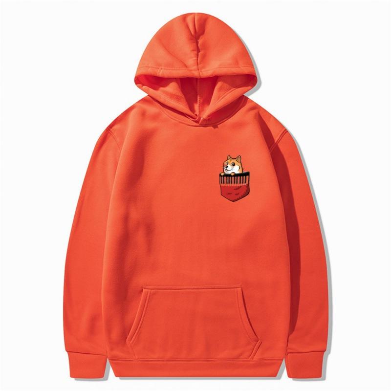 2025 trendy new pocket dog sweater spring and autumn men's and women's jackets street trendy hip-hop singer hoodie