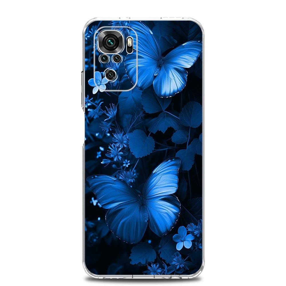Phone Case For Xiaomi Redmi Note 15 14 13 12 4G 10 11 Pro Plus 5G 14C 13C 12C 10C Clear Soft TPU Cover color Butterfly
