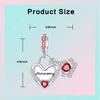 925  Silver January-December Birthday Stone Love Zircon Pendant Bead Fit Charms Necklace Bracelet Women Jewelry DIY Gift