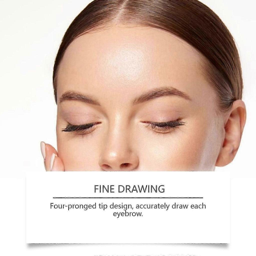 Waterproof Brown Four-Prong Eyebrow Pencil Natural, Sweat-Proof, Easy To Use, Nourishing Formula for Flawless, Defined Brows 5g