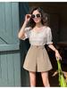 2026 Korean Style Women's Summer Suit Shorts, Slimming A-line, Loose Wide-leg, Versatile Casual Pants