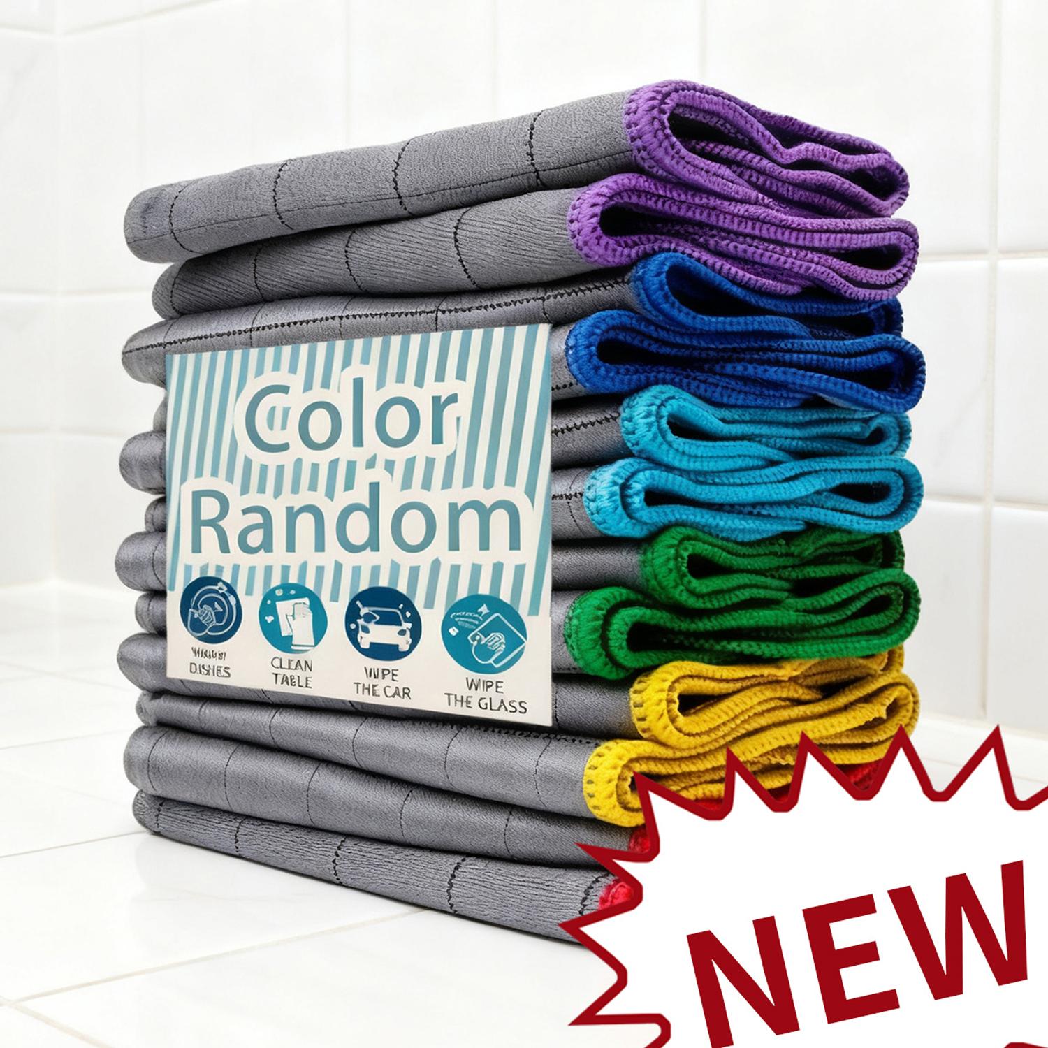 

6 pcs Carbon Fiber Cloth, Wine Glass Cutlery Glass Cleaning Cloth, Multifunctional Microfiber Kitchen Degreasing and Cleaning 2pcs