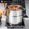 Aparat de gătit la aburi WMF cu capacitate mare, cu dublă utilizare