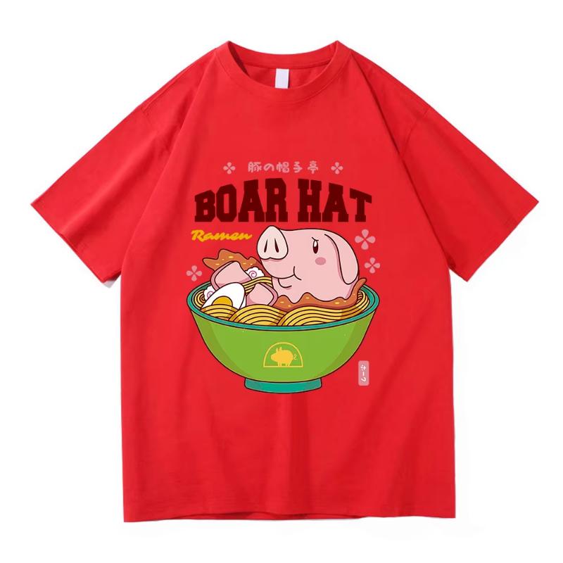 The Seven Deadly Sins T Shirt women Anime Nanatsu No Taizai Sir Hawk Ramen Tshirt Unisex Funny Pig Noodles Cotton Tees Shirts