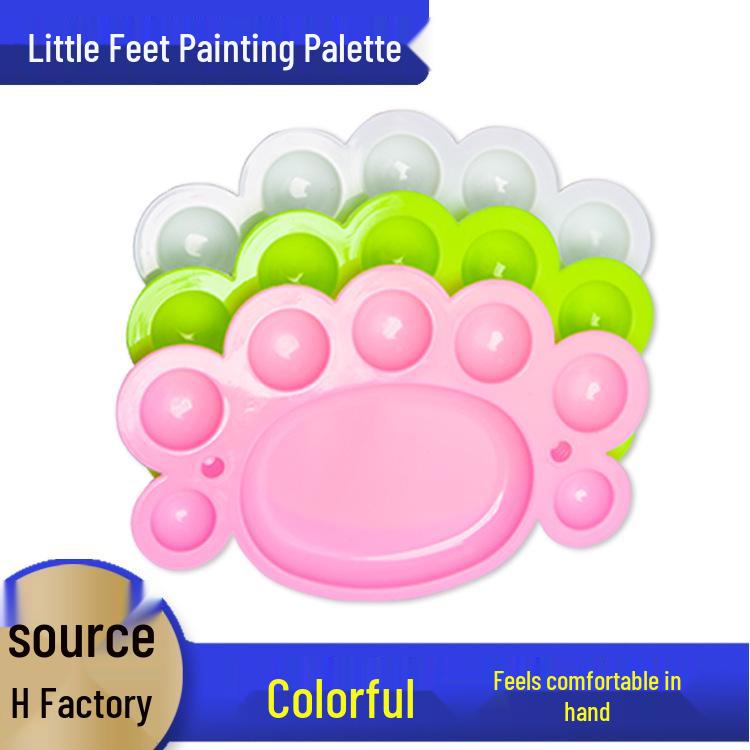 12-Color Acrylic Paint Set for Kids - Student Art & Craft Kit with Paint Strips for Plaster Dolls