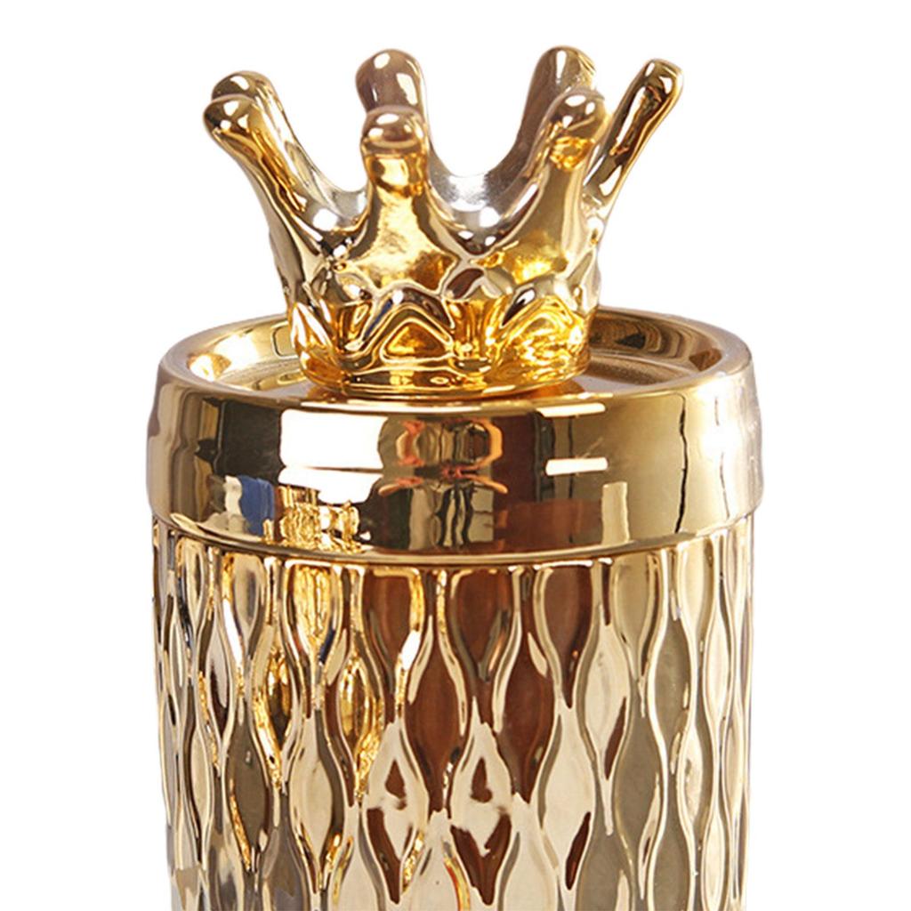 Porta cotton fioc Custodia per strumenti per il trucco Portacandele Porta tè Decorazione Vaso decorativo per cassettiera della casa Camera da letto Piano della cucina