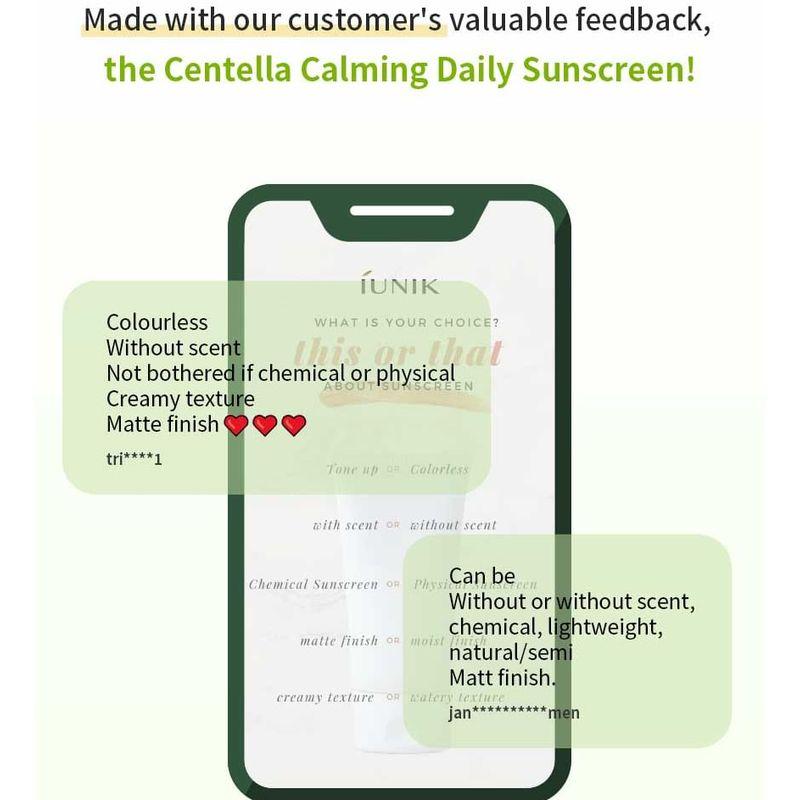 IUNIK Centella Calming Daily Sunscreen