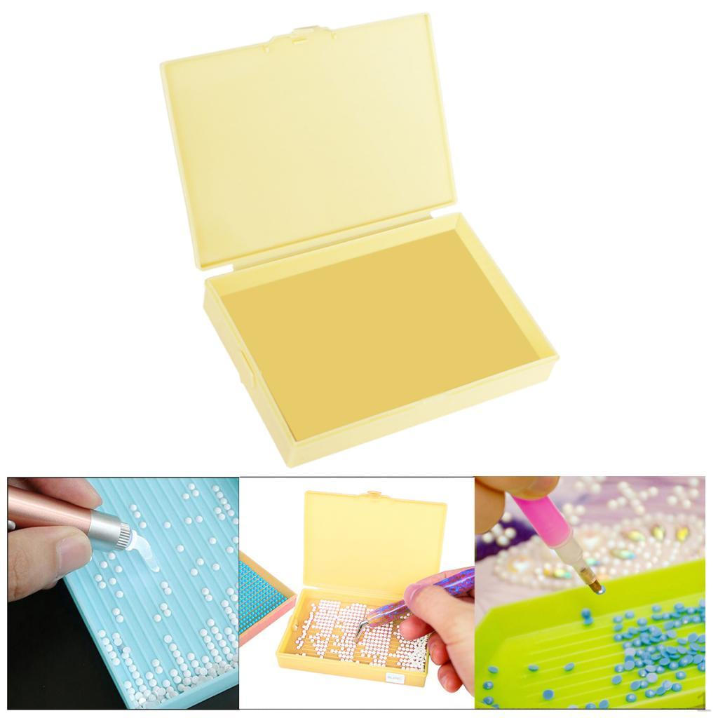 

Tray Bead Sorting Painting Storage Container Organizer Funnel System Flip Top Design Pp жовтий