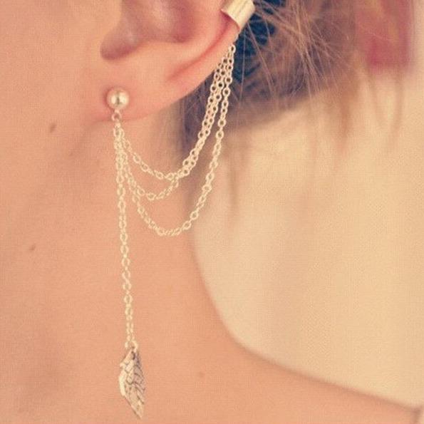 Creative No-Piercing Ear Cuff Set: Multi-layer C-shaped Clip with Niche Design