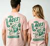 2026 New Retro Cartoon Coffee Cup With Letter Print Suitable For Both Men And Women Casual Street Style  Shortsleeved Tshirt
