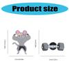 Versatile Exercise Mouse Enamel Pin Elegant Barbell/Fitness Mouse Brooch Pin Accessory for Parties Dates Daily Style