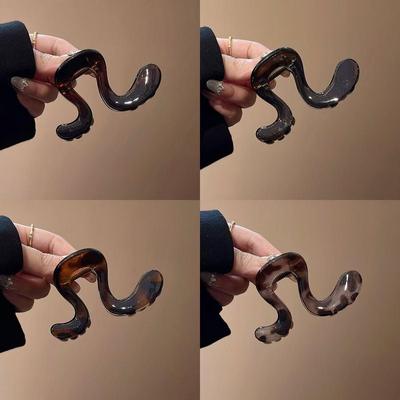 High-End 2025 Geometric Claw Clip for Women - Stylish High Ponytail & Hair Fixing Accessory