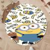 Hot Sale Minions Round Rug Cute Cartoon Theme Circular Floor Mat For Kids Boys Bedroom Dorm Playroom Home Decoration