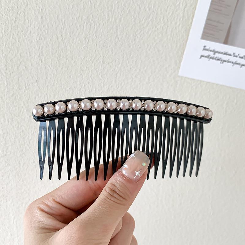 

Черные сплавные заколки для волос с жемчугом и бриллиантами Женские корейские элегантные заколки для волос Темпераментные элегантные аксессуары для волос для девушек