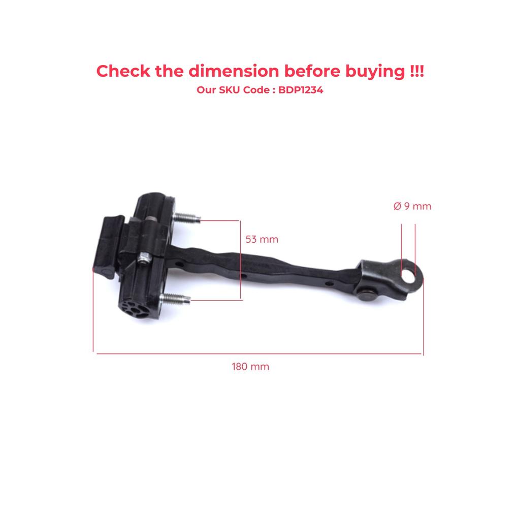 EDP1234 Front Door Hinge Stop Check Strap Limiter 13456208 for Vauxhall Opel Astra K Crossland X