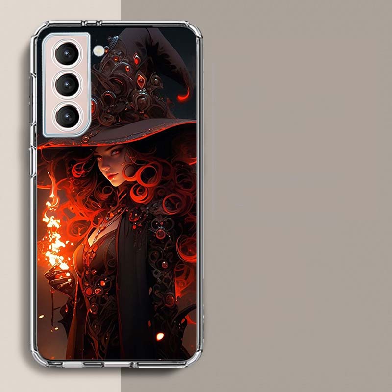 

Чехол для телефона на Хэллоуин Лунная Ведьма Ужасы для Samsung A16 A17 A26 A36 A56 A57 A55 A54 A37 A15 A25 A35 A14 A24 A34 Galaxy Note 20 10 Samsung A71 4G