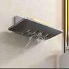 Carbon Steel Punch-Free Wall-Mounted Bathroom Storage Soap Dish, Hole-Free Adhesive Kitchen Storage Soap Holder Rack