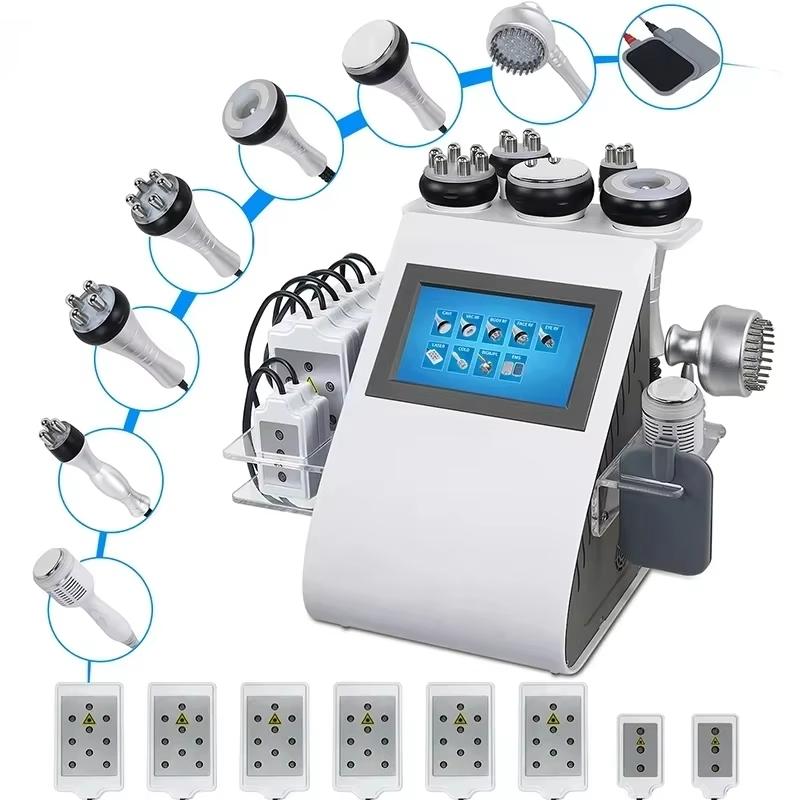 9-in-1 Professional Beauty Device RF Skin Lifting Cavitation Body Contouring Equipment