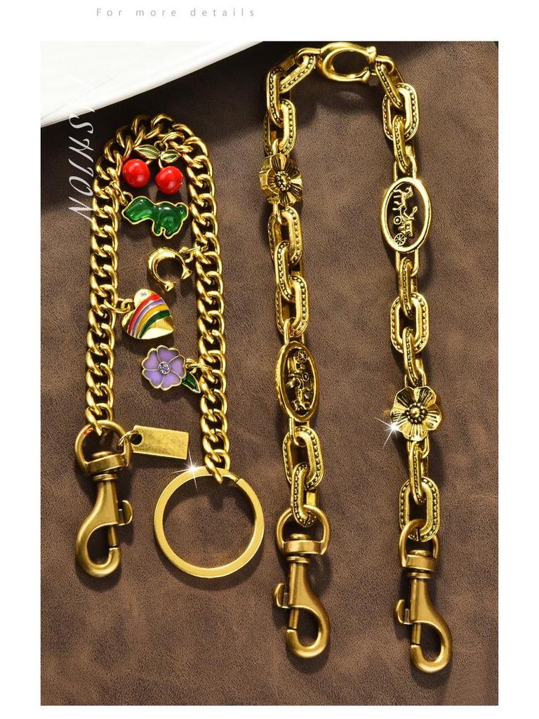 Flashing Cherry Keychain & Bag Charm - Multicolor Fashion Accessory