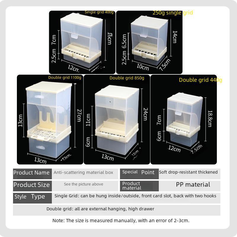 Anti-Spill Automatic Bird Feeder for Budgies and Cockatiels