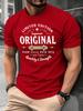 Men's Summer Pure Cotton Casual Fashionable Retro Pattern Printed Men's Clothing Women's Versatile Short Sleeved T Shirt