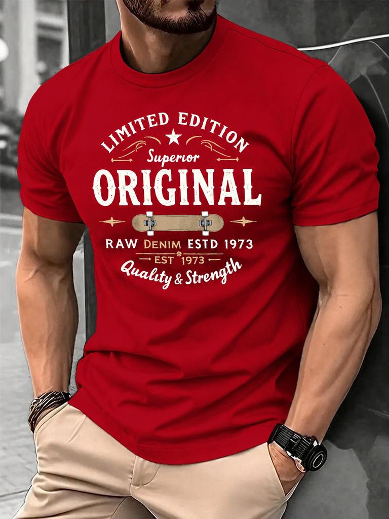 Men's Summer Pure Cotton Casual Fashionable Retro Pattern Printed Men's Clothing Women's Versatile Short Sleeved T Shirt
