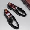 Classic Black Men's Luxury Loafers Big Size 47 Casual Men Leather Shoes Designer Business Formal Dress Shoes Men Flats Moccasins