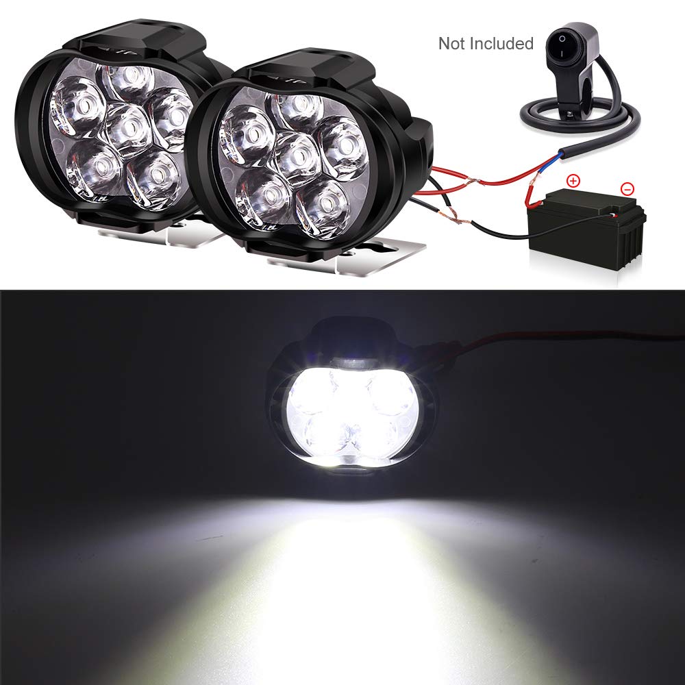 Aoling Motorcycle Headlight 6LED, General Purpose Headlight LED 12V Fog