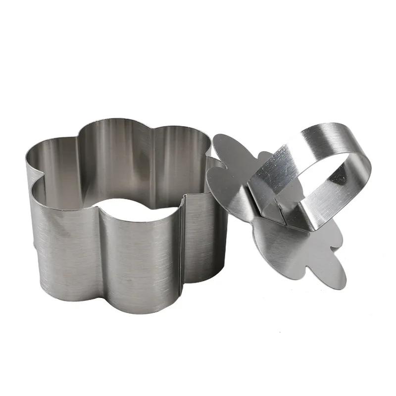 Stainless Steel Mousse Ring Cake Mold Baking Tools Kitchen Bakeware Cake Molds DIY Cupcake Salad Dessert Cake Decorting Tools