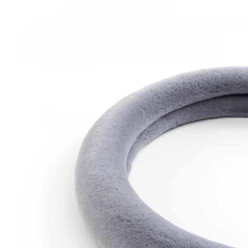 Winter Short Plush Car Steering Wheel Cover Super Tactile Warm Handle Universal Anti-Slip Sweatproof for Men And Women