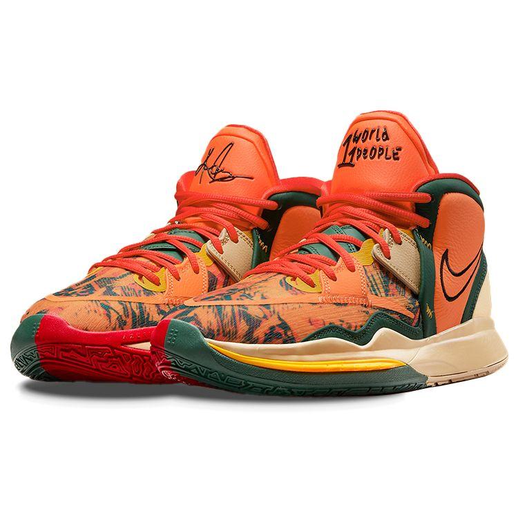 Nike Kyrie Infinity 1 World, 1 People Herren Sneakers Orange Sicherheitsorange Gorge-Grün DO9614-800