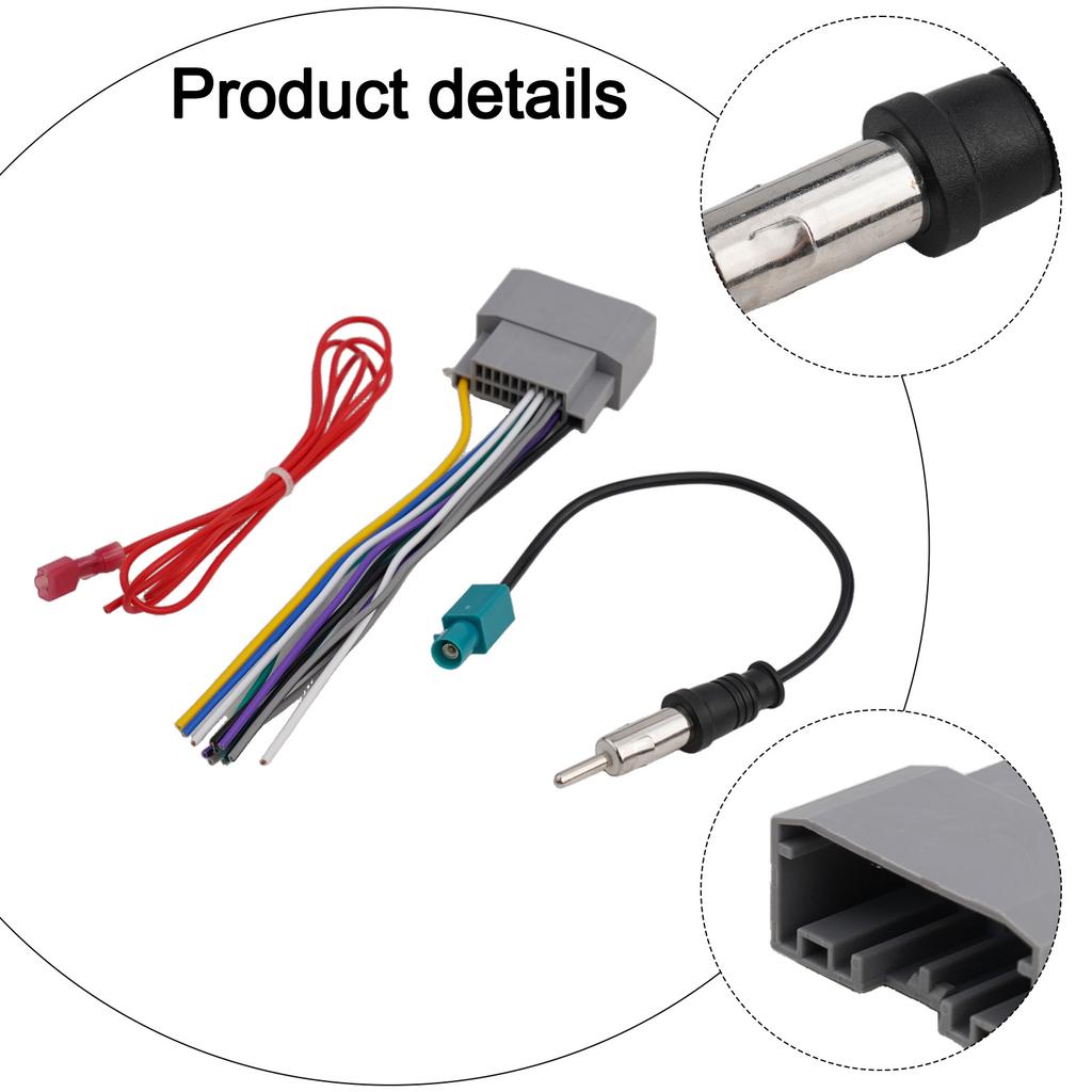 Car Audio Installation Antenna Adapter Easy Installation High-quality ABS Material Seamless Fit For Chrysler 200
