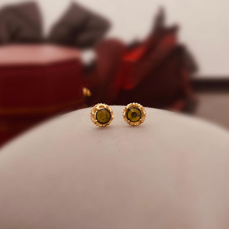 Vergoldete S925 Sterling Silber Ohrstecker - Klassisches europäisches & amerikanisches Design, minimalistisch und vielseitig