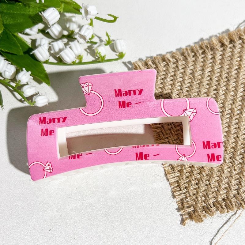 Uv-printed Square Gripper Sweet Fruit Print UpdoShark ClipHair Clip Hair Accessory