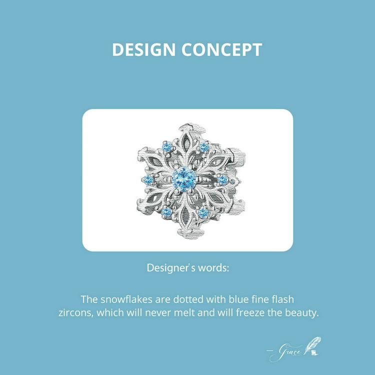 WOSTU 925 Sterling Silver Snowflake Charm Beads Ice Flower Pendant Fit Original Bracelet DIY Necklace Jewelry Making Gift