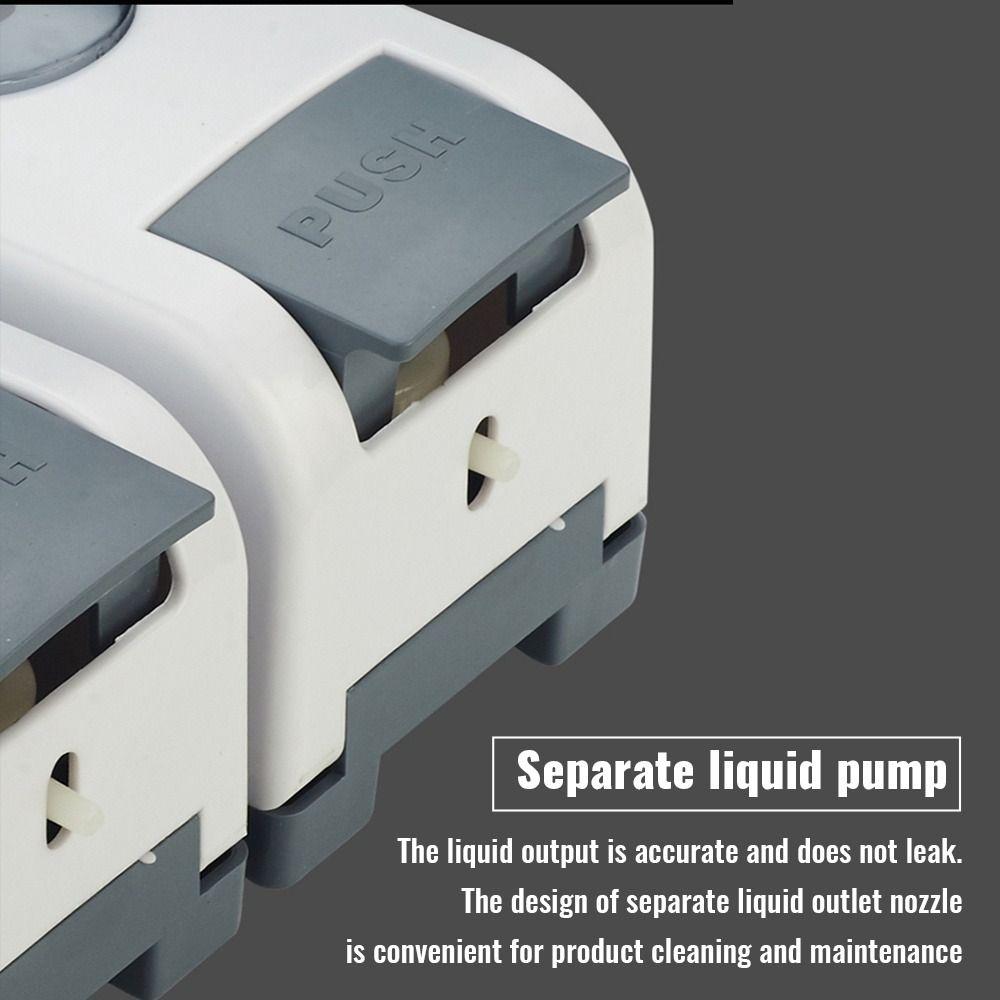 600ml Liquid Soap Dispenser Press Type Wall Mounted Manual Lotion Bottle No Punching Refillable Liquid Storage Container
