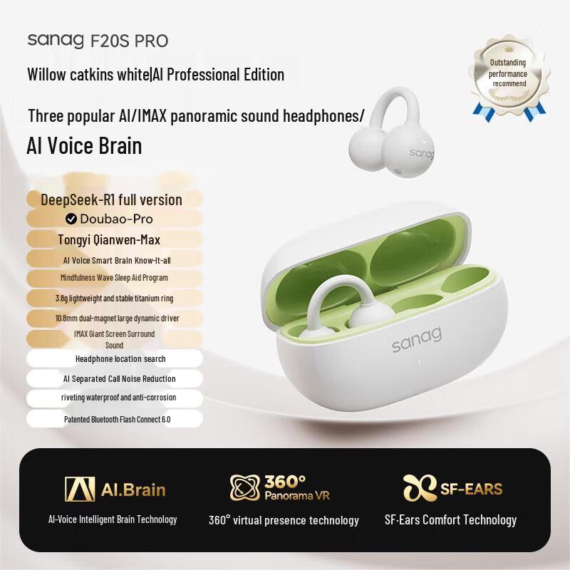 

Sennu F20SPro Open-Ear Clip Wireless Bluetooth Headset