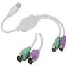USB naar PS2 Toetsenbord/Muis Adapterkabel Splitter